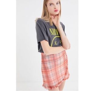 New with tags orange/coral urban outfitter skirt.